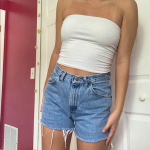white brandy melville tube top